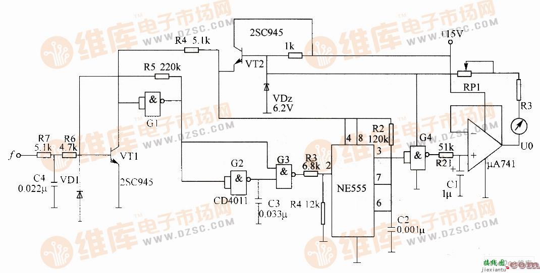 用于电机转速测量电路图  第1张