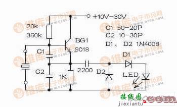 自制实用的晶振测试电路图  第1张