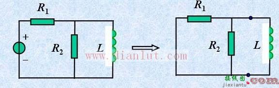 求时间常数τ的简易电路图  第1张