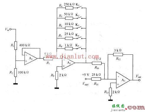 调理接收信号原理电路图  第1张