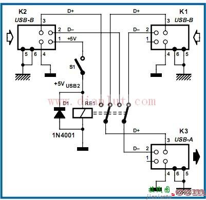 打印机USB的开关电路  第1张