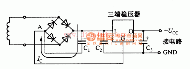 地线相连的稳压电源电路  第1张