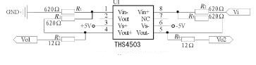 THS4503构成的差分放大电路及原理  第1张