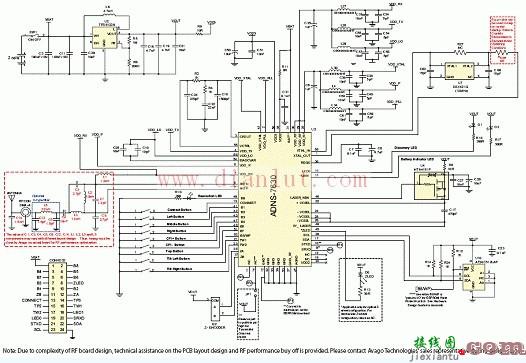 ADNS7630应用电路结构图  第1张