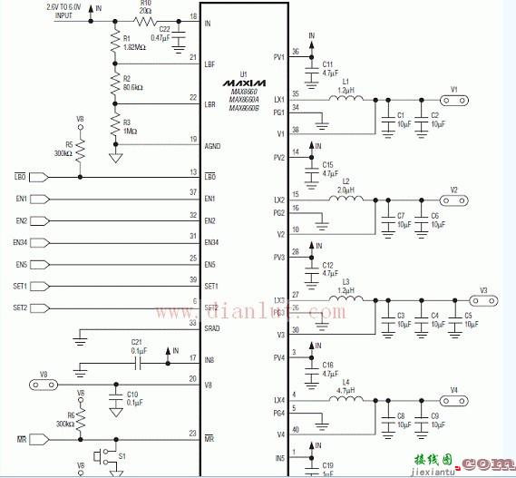 MAX8660/MAX8661应用电路图及电路分析  第1张