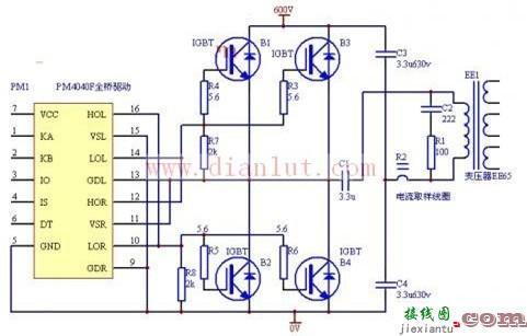 PM404F在低压大功率半桥上的并联电路图及工作原理  第1张