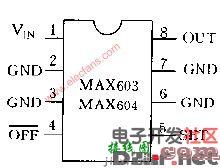 MAX603、MAX604固定输出的典型电路示意图  第1张