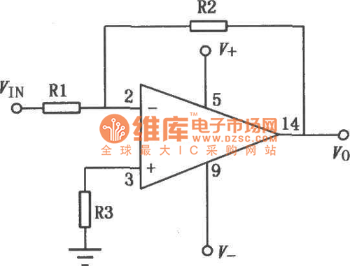 双电源高输入阻抗三运放电路图  第1张