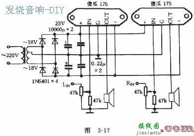 简单傻瓜功率放大器175电路  第1张