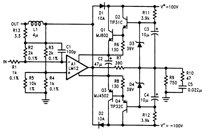 90V/10A高功率放大器  第1张