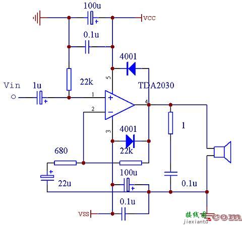 用TDA2030I和BD907/908制作40w功放电路  第2张