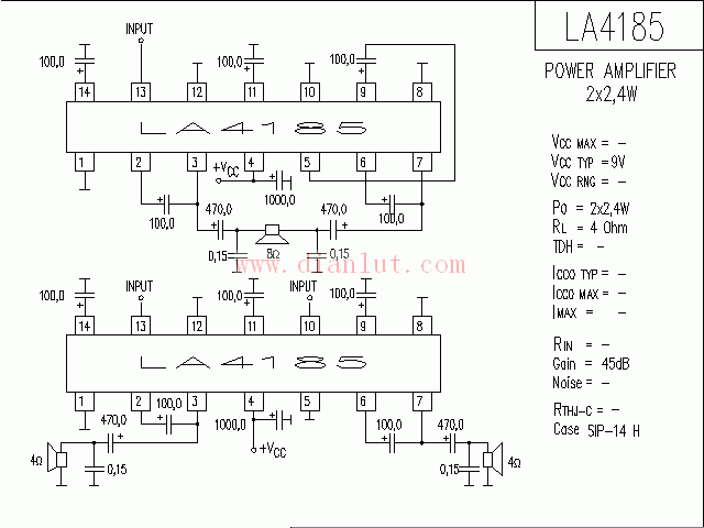 基于LA4185的功放电路  第1张