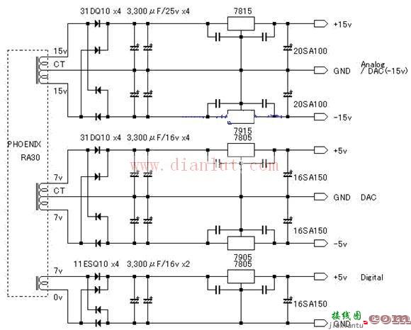 采用TDA1541A的胆机DAC电源电路的应用  第1张