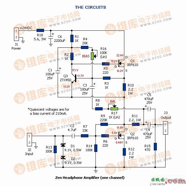 ZEN的耳机功放电路图  第1张