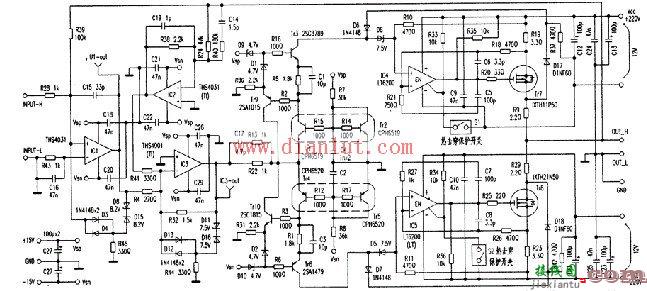 甲乙类功率放大电路及工作原理图  第1张