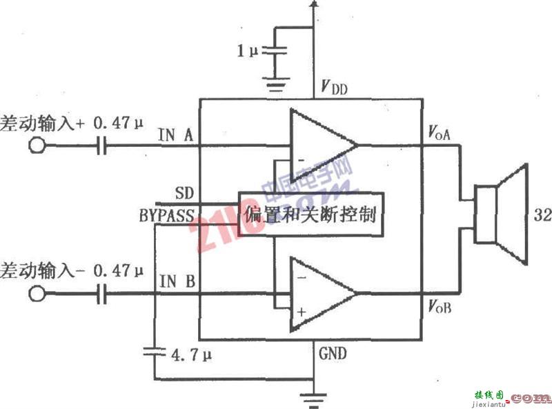 LM4915构成的双声道放大电路原理图  第1张