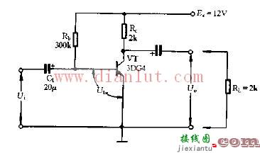 采用单管的交流电压放大电路  第1张