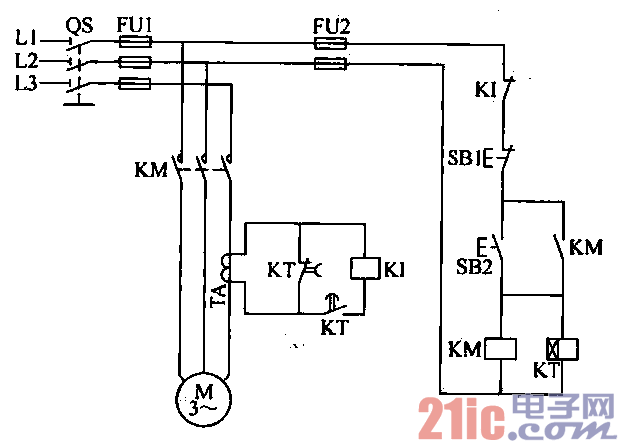 三相电动机过电流保护电路  第1张
