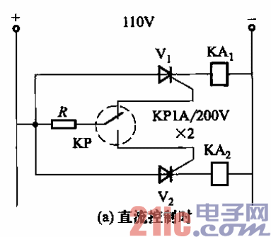 避免温度计触头烧毛的电路a  第1张