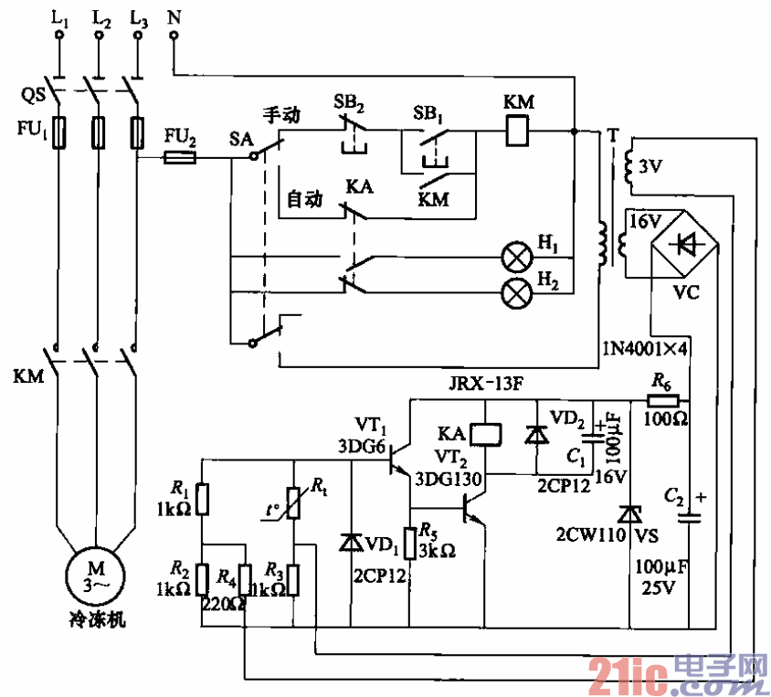 温度开关电路之二  第1张