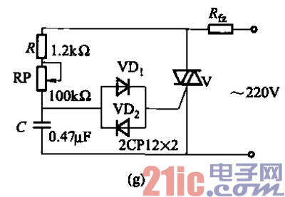 采用阻容移相的几种触发电路g  第1张