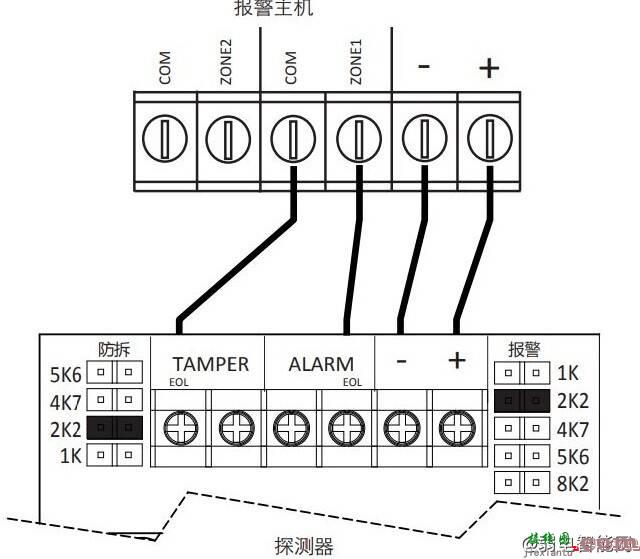 海康威视被动红外报警器接线图（海康DS-PDP18-EG2红外探测器怎么接线？）  第5张