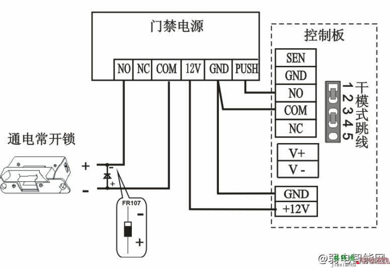 zkteco中控ZTHCAM门禁控制器怎么接线？  第12张