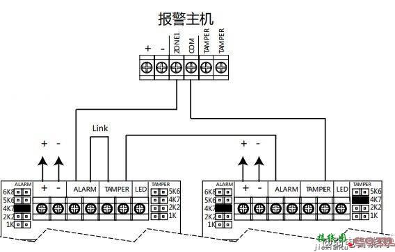 海康威视被动红外幕帘探测器接线图  第9张