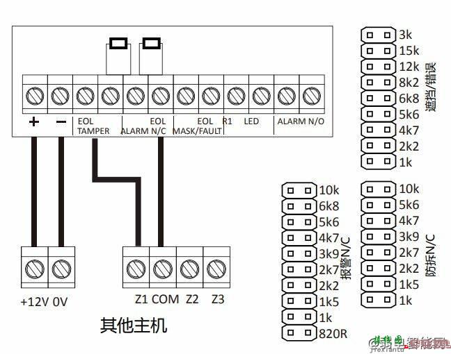 海康威视室外防宠物探测器接线图（海康防宠物探测器怎么接线？）  第5张