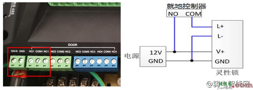 海康威视DS-K27M0X门禁控制器连接磁力锁、门磁、开门按钮、消防信号、读卡器的接线图接线方法  第2张