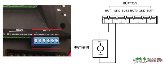 海康威视DS-K27M0X门禁控制器连接磁力锁、门磁、开门按钮、消防信号、读卡器的接线图接线方法  第3张