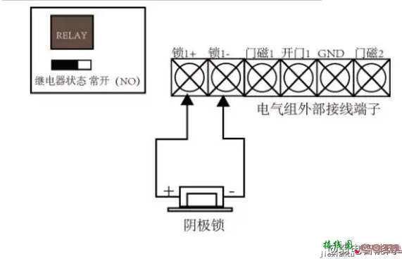 海康威视K26系统门禁主机接门锁和开门按钮的接线方法  第2张