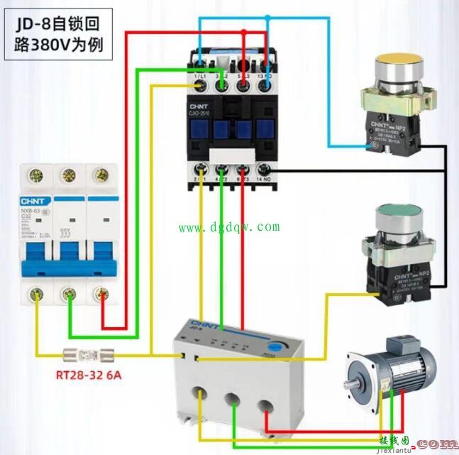 电机综合保护器接线实物图  第3张