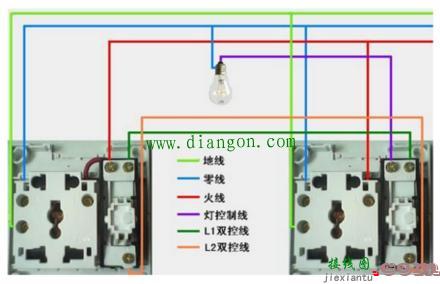 双控三控四控开关接线方法 有图有说明更容易理解  第3张