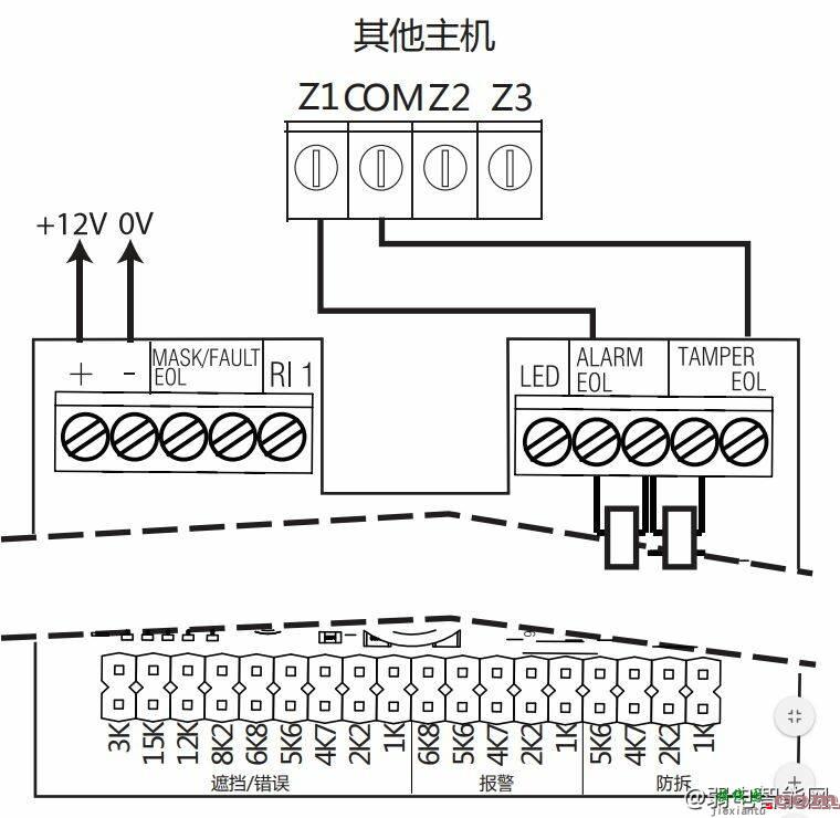 海康威视DS-PD2-D15AME 15m 双鉴防遮挡探测器接线说明  第6张