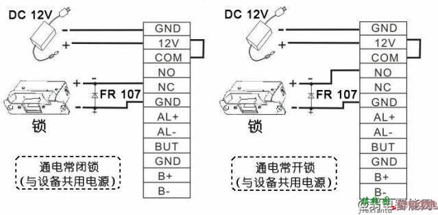 ZKTeco中控智慧F7Plus门禁怎么接线?  第2张