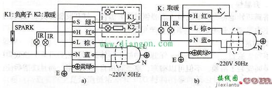 浴霸的结构原理接线图  第1张