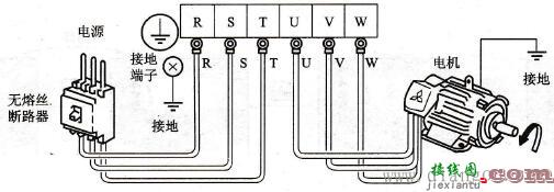 变频器与电源和电动机的接线方法图解  第1张