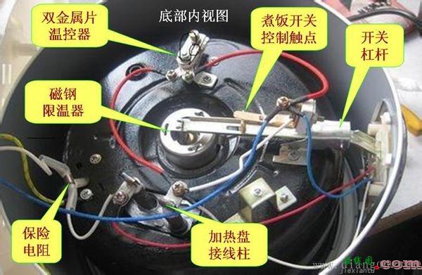 普通电饭锅接线实物图  第1张