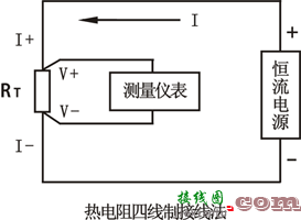 热电阻与显示仪表两线制、三线制、四线制接线法图解  第1张