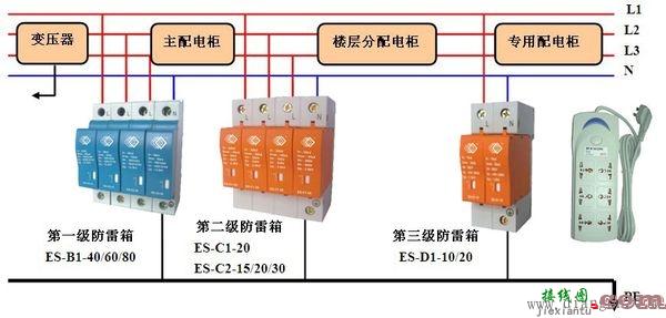 浪涌保护器接线图  第1张