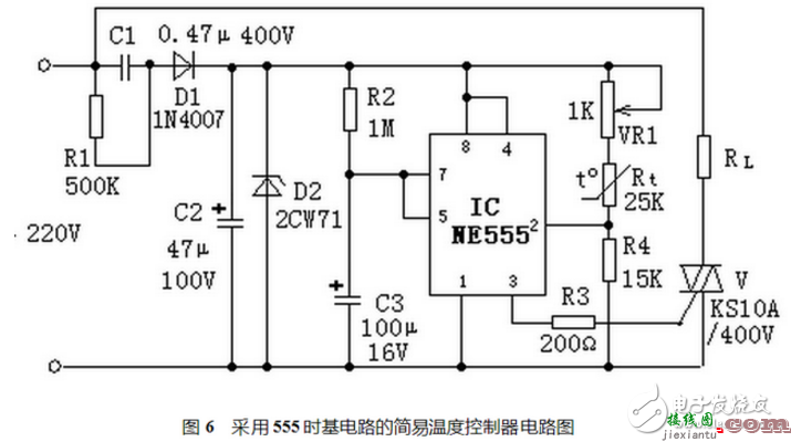 温度控制器电路图大全（六款温度控制器电路设计原理图详解）  第3张