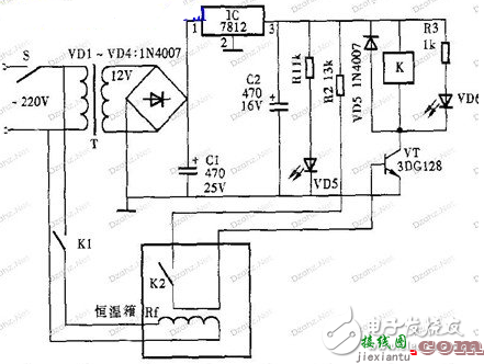 温度控制器电路图大全（六款温度控制器电路设计原理图详解）  第5张