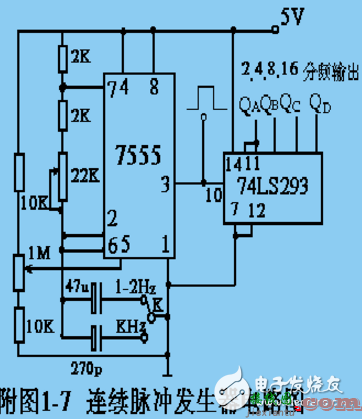 单次脉冲发生器电路图大全（七款单次脉冲发生器电路设计原理图详解） - 信号处理电子  第14张