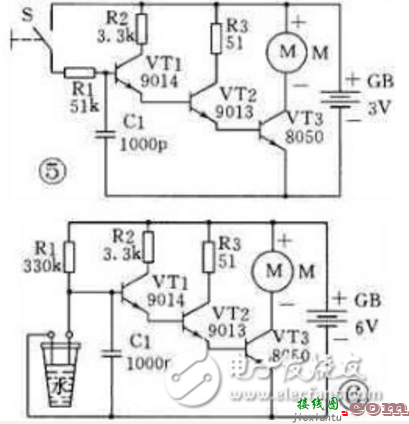 9011三级管开关电路图大全（五款9011三级管开关电路设计原理图详解） - 电子开关电路  第6张