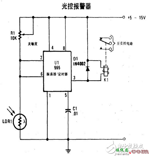 光控报警器电路设计方案汇总（四款模拟电路设计原理图详解）  第6张