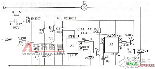 基于cd4013模拟式电容量测量仪  第4张