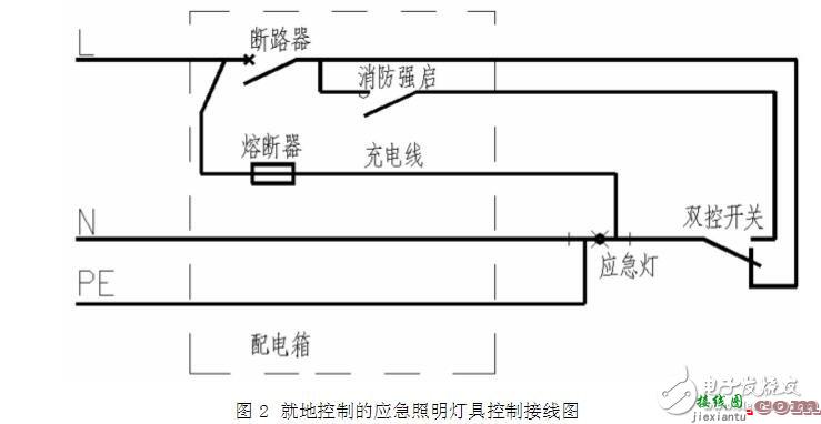 带蓄电池应急灯接线图详解  第2张