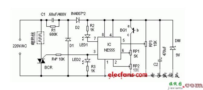 ne555调温电路图大全（6款ne555调温电路）  第4张