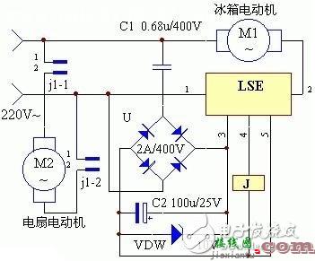 冰箱风冷同步控制器电路图  第1张